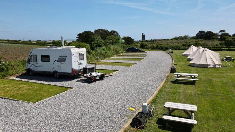 Mousehole Camping Camper Bays